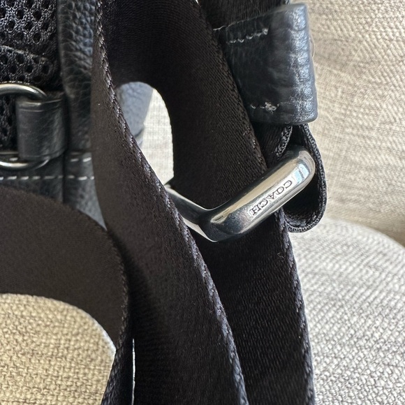 Coach Charcoal Leather Backpack - Picture 4 of 7